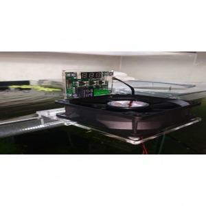 Dijital Termostatlı 9 Cm Çapında Çok Amaçlı Akvaryum Kuluçka Buzdolabı Soğutma Buhar Fanı 3D DIY