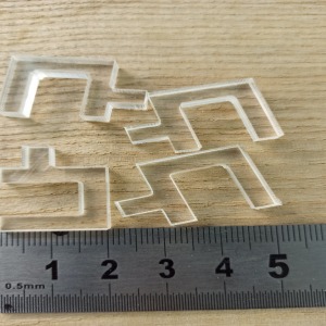 Şeffaf 5 mm Cam İçin Buhar Camı Tutucular 4 Adet Takım - 3D DIY